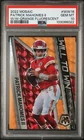PATRICK MAHOMES - 2022 Mosaic Will To Win Orange Fluorescent 12/25 PSA 10 Gem