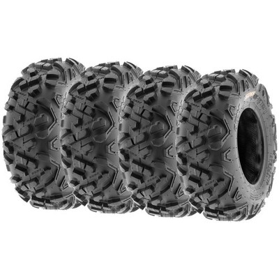 Set of 4 SunF 22x7-10 ATV Tires 22x7x10 All Terrain Tires 6 Ply GNCC Racing A051