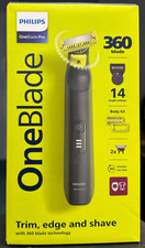 PHILIPS OneBlade Pro 360 Wet & Dry Trim, Edge & Shave| Face & Body | QP6542/15