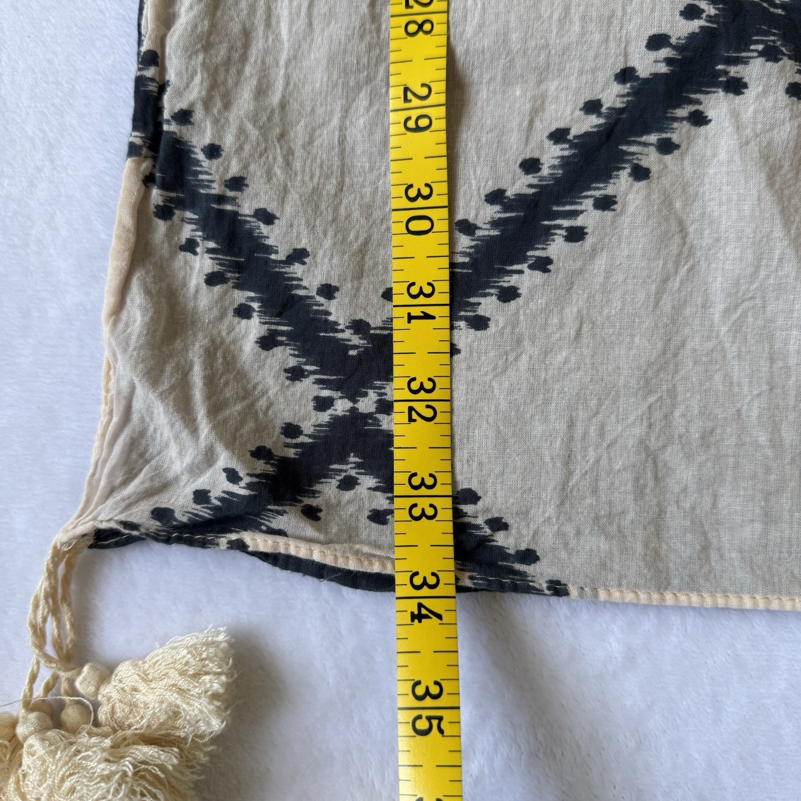 Ann Taylor Loft Rectangular Scarf Light Peach Nav… - image 13