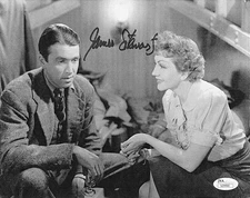 Jimmy Stewart Signed JSA Certified 8x10 B&W Photograph.