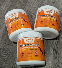 3 Spark NutriLab Advanced Hip  Joint Turmeric  Hemp Oil For Dogs. Made In USA