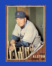 1962 Topps Set-Break #217 Walter Alston Mgr EX-EXMINT *GMCARDS*