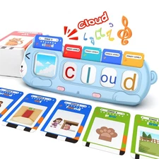 Phonics Learning Toy for Preschool Kids – Talking Flash Cards with Sound Mach...
