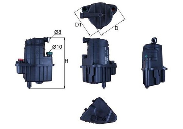 Kraftstofffilter Mahle KL 469 Leitungsfilter FüR Modus KR0 Clio CR0 BR0 Renault-image