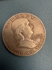 1960 D Franklin Half Dollar Circulated Silver 50c Coin Collectible