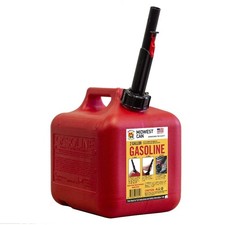 2 Gallon Gasoline Can with Auto Shut Off No Spill Design 8 oz Capacity Red Fuel