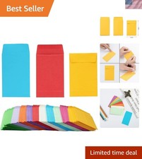 1000 Pieces Colorful Small Coin Envelopes for Seed, 2.25 3.5 inch  Self-Adhe...