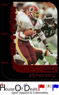2000 Stadium Club #G2 Stephen Davis Goal to Go Washington Redskins Football card