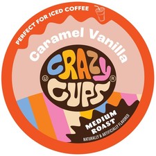Caramel Vanilla Flavored Coffee Pods for Keurig, Medium Roast, 22 Count