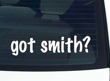 Got Smith Funny Vinyl Car Decal Sticker Family Last Name