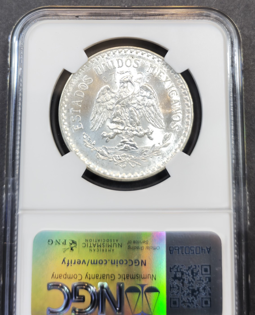 1932 MEXICO SILVER 1 PESO OPEN 9 NGC MS 64 BU BEAUTIFUL COIN | eBay