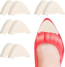 4 Pairs Shoe Filler Inserts, Adjustable Shoe Toe Inserts for Women Men Foam