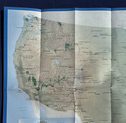 2024 Map of U.S. National Parks, Historic Sites, Memorials / 26" x 17" - Picture 3 of 11