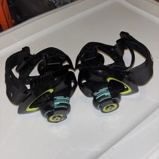 Razor Heavy Duty Jetts Heel Wheels Black Green Teal GUC Skate Adjustable Straps