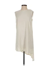 H By Halston Women Ivory Casual Dress 4