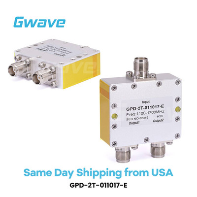 2-Way TNC Power Divider, One Output with DC Block (1.1 GHz to 1.7 GHz @ 30Watts)
