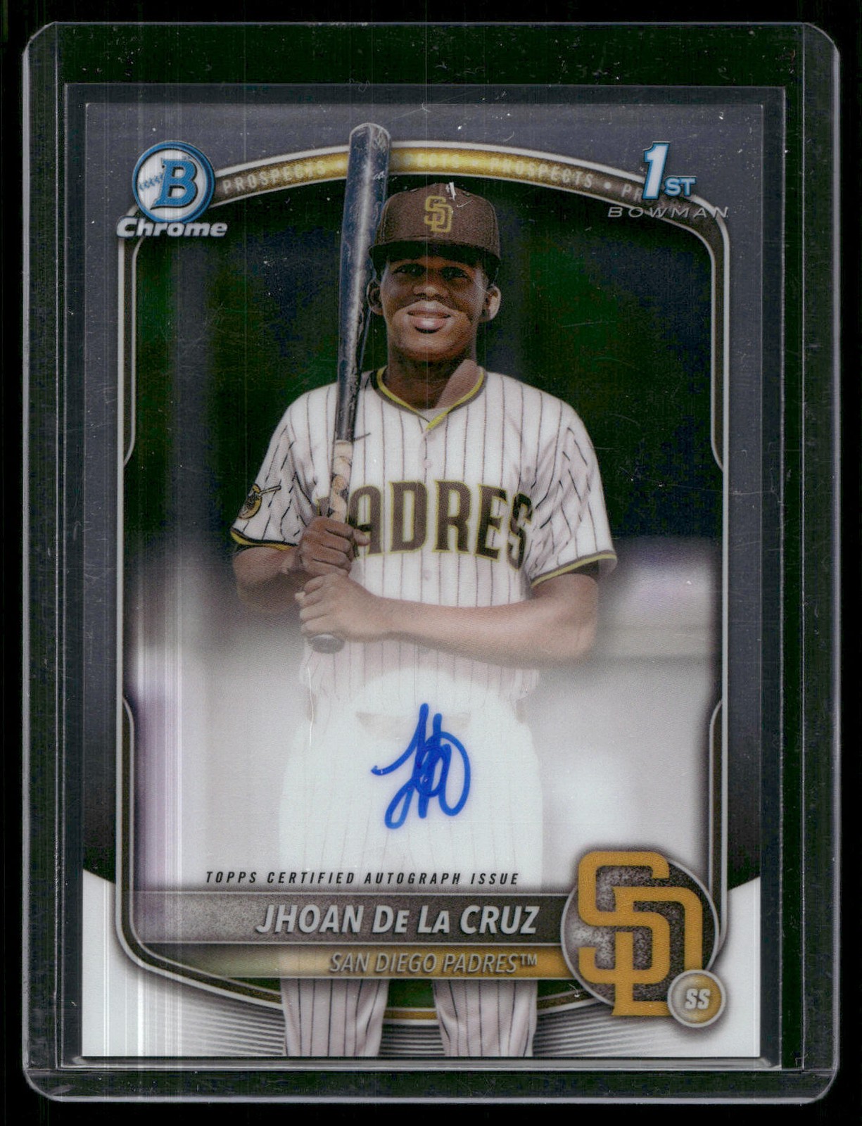 2025 Bowman Chrome #CPA-JDL Jhoan De La Cruz Prospect Autographs