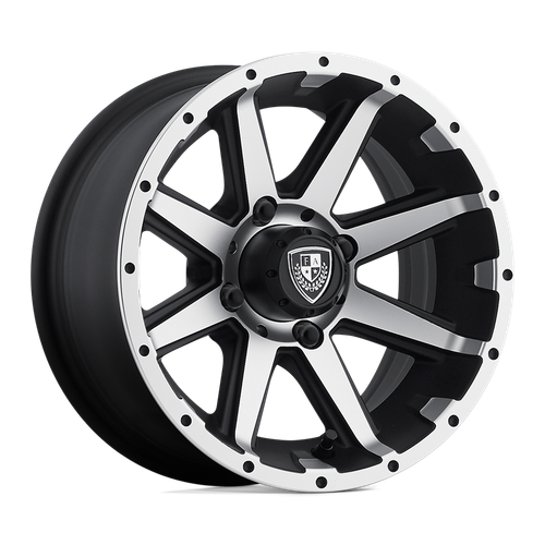Fairway Alloys FA135 REBEL 12x6 4x4.0 -23mm Machined/Matte Black FA-135 ...