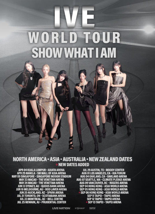 IVE World Tour Show What I Am 2026 Poster Kpop Girl Group Concert