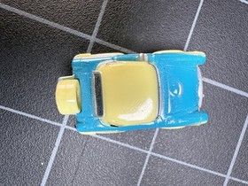 Vintage 1988 Galoob Micro Machines Blue & Yellow Classic Coupe with Spare Tire