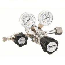 HARRIS KH1095 Two Stage Regulator: CGA 540 Inlet, 1/4" Outlet, 50 psig, Oxygen