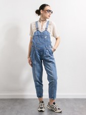 Vintage 80s GUESS Denim Overalls Georges Marciano USA made S/M