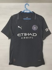 MANCHESTER CITY FC 2025-26 AWAY AUTHENTIC SHIRT PUMA JERSEY SOCCER SIZE L