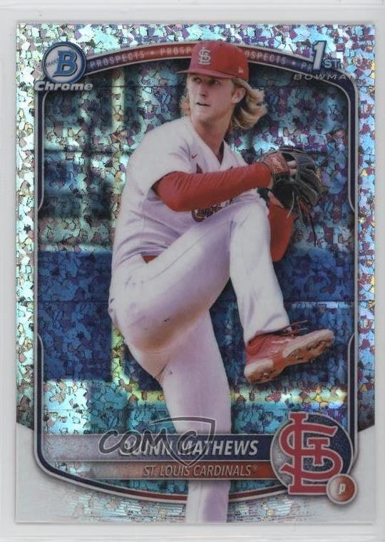 2025 Bowman Chrome Prospects Mini-Diamond Refractor Quinn Mathews #BCP-25 0lj0