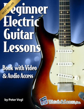 Beginner Electric Guitar Lessons: Book with Online Video & Audio