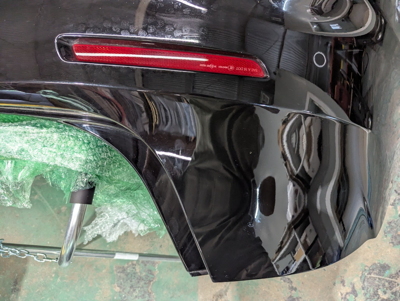 18-24 MASERATI GHIBLI REAR BUMPER COVER COMPLETE W/ SENSORS & BLIND SPOT OEM