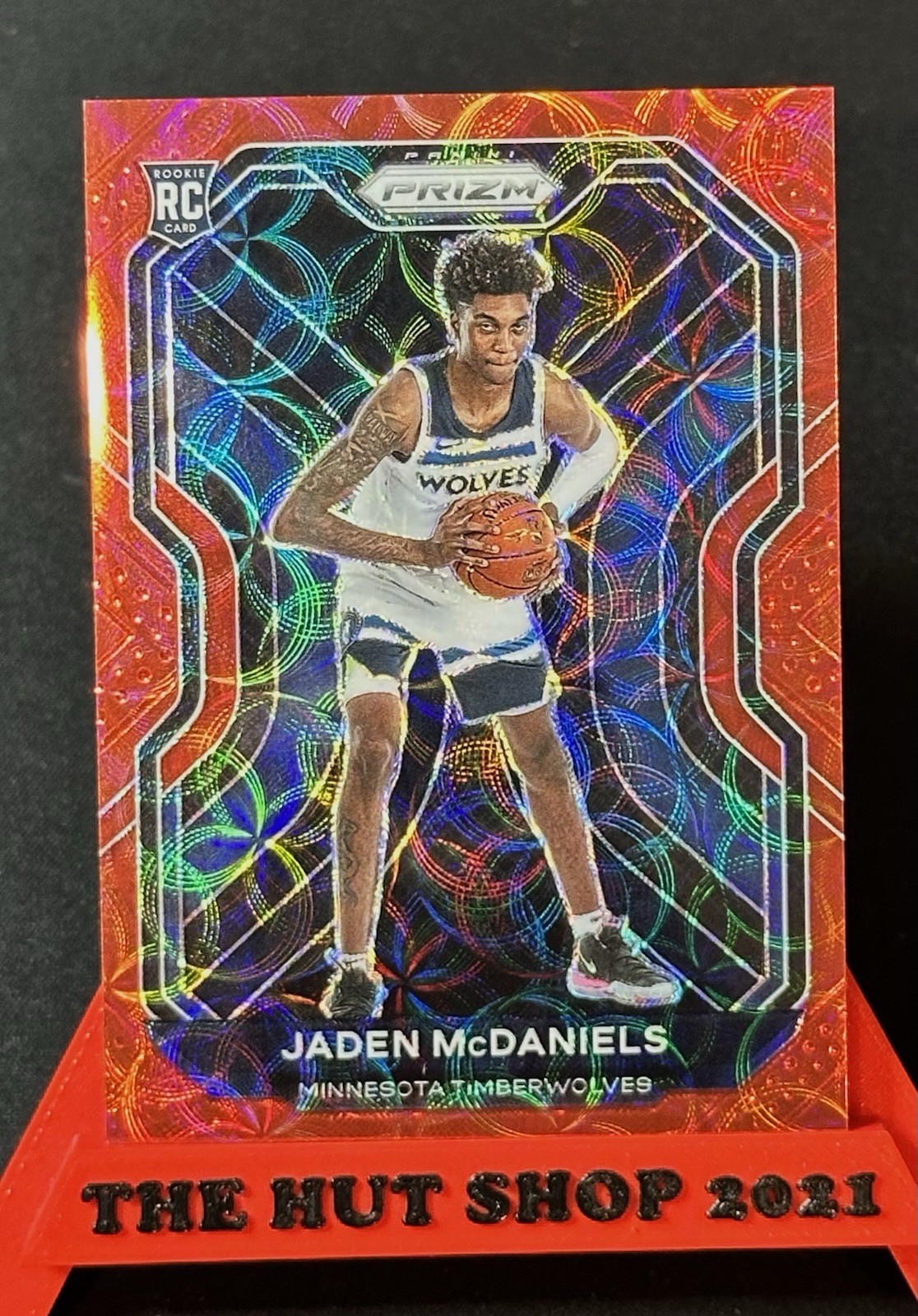 Jaden McDaniels 2020-21 Panini Prizm Red Scope Rookie 24/88! #277 Timberwolves!