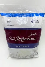 Hanes Silk Reflections Silky Sheer Control Top Sheer Toe 4 PACK EF Taupe 115782