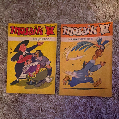 Mosaik 2x Comic-Heft Nr. 11  Der neue Doge  & Nr. 8  In Ränke verstrickt  1977