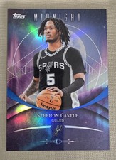 2025-26 TOPPS MIDNIGHT #42 Stephon Castle Refractor -SPURS 