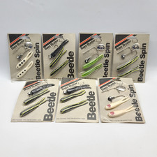 ⭐️ (7pc) Vintage Beetle Spin Bass Buster Sinner Bait Fishing Lure Lot