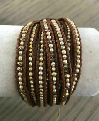 New Auth Chan Luu Champagne Pearl Mix Multi Strand Single