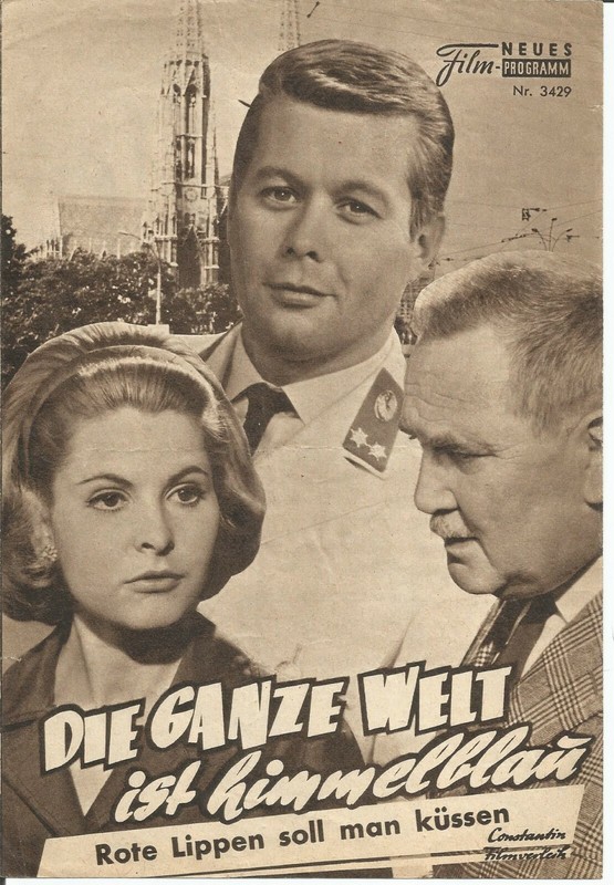 Die Ganze Welt ist Himmelblau Kino Neues Film Programm 1964  Franz Antel AUSTRIA