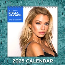 Stella Maxwell 2025 Wall Calendar, 12-Month Model Series