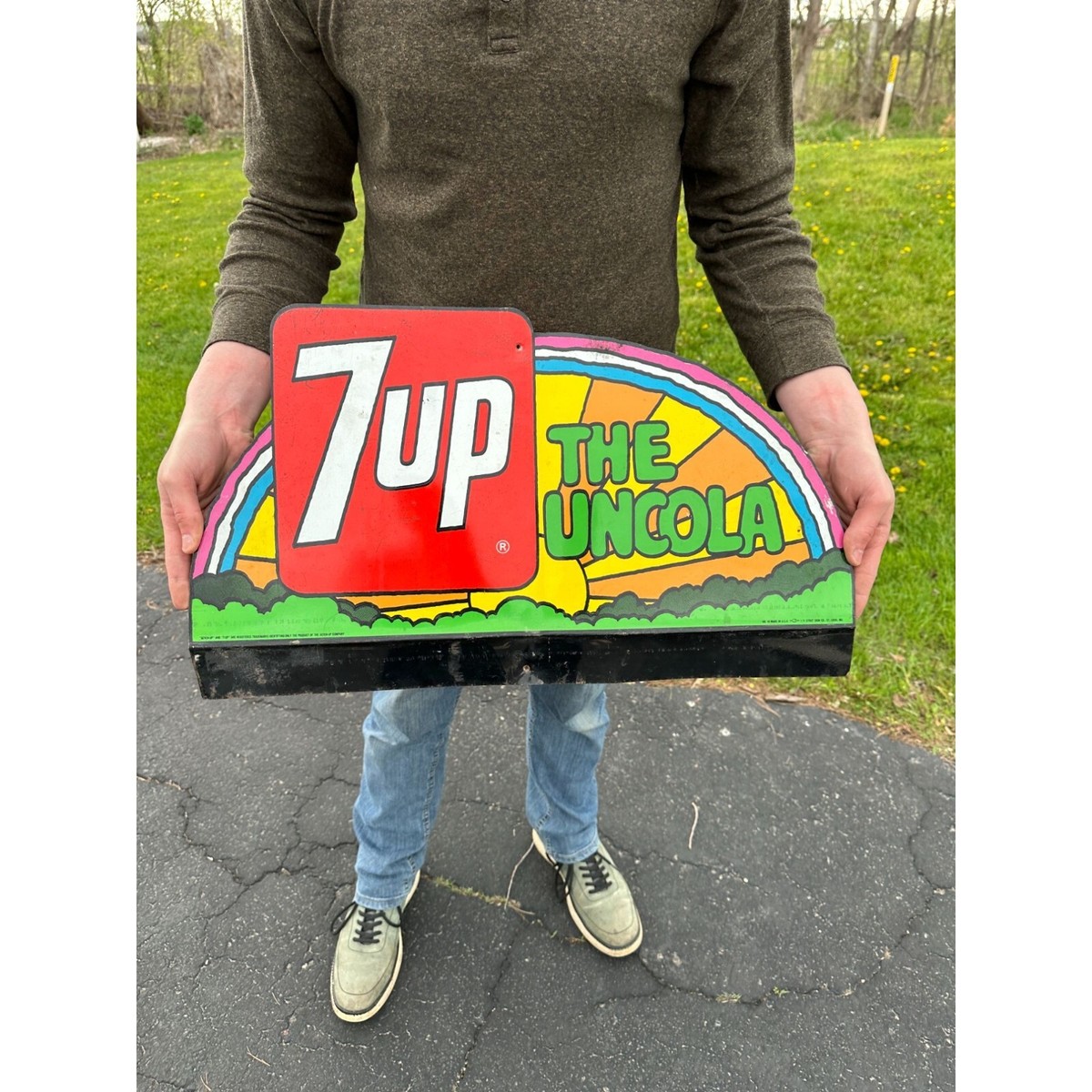 Vintage 7UP Seven-Up 1971 “The Uncola” Flange Advertising Vintage 7UP Seven-Up 1971 “The Uncola” Flange Advertising