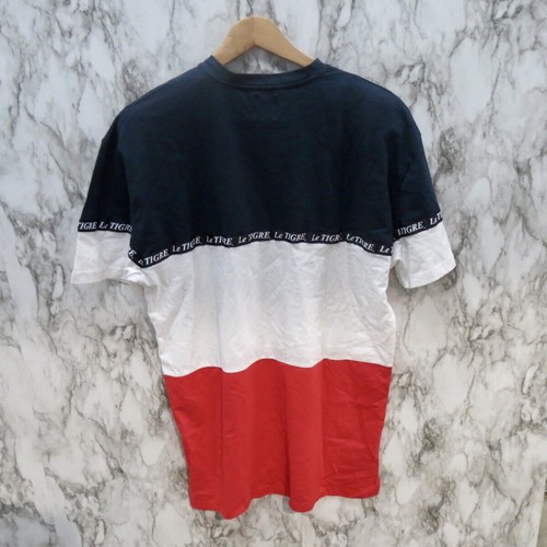 Camiseta Grande Le Tigre Color Verdadero Grande Roja Azul y Blanca Logotipo Tigre - Imagen 5 de 6