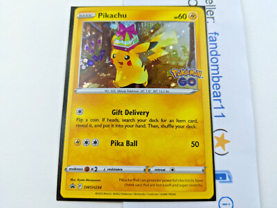 Pikachu Black Star PROMO card COSMOS HOLO SWSH234 Sword & Shield