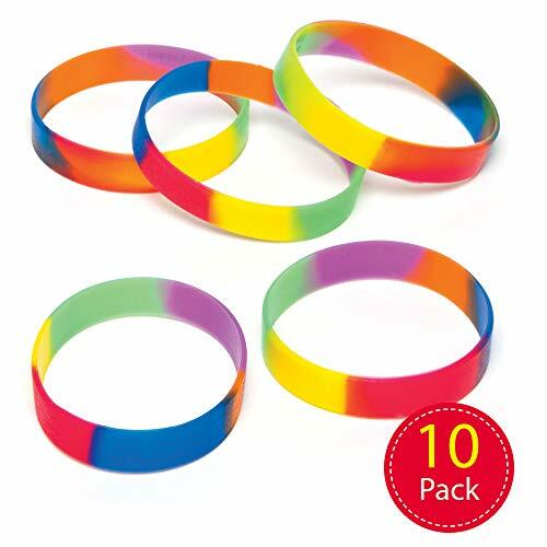 Радужный мармеладный браслет Baker Ross AG758, набор из 10 сувениров для вечеринок, наполнители для сумок,
