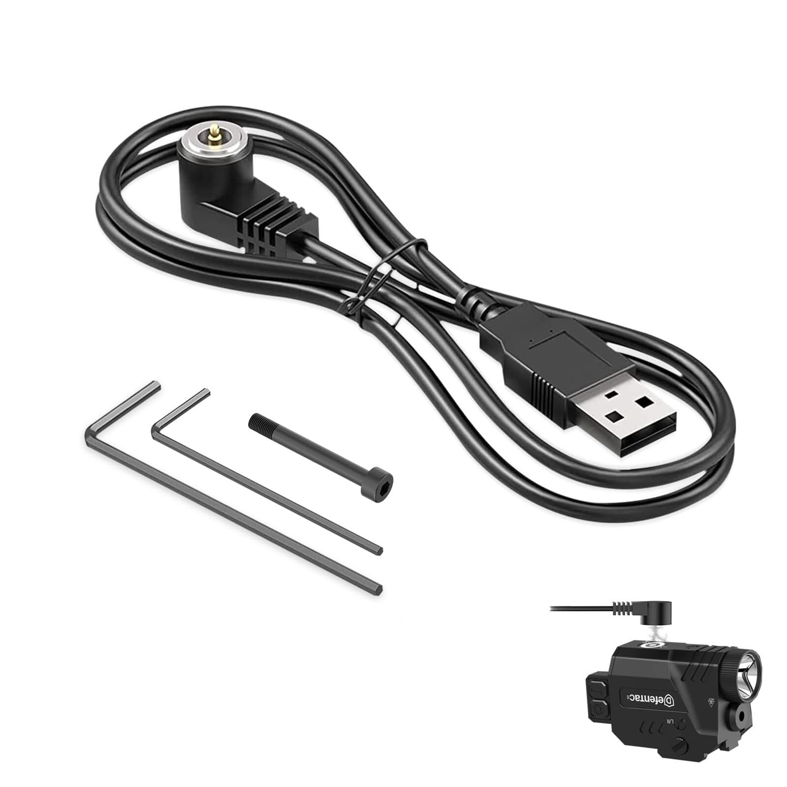 Магнитный зарядный кабель USB DEFENTAC совместим с тактическими продуктами с магнитом...