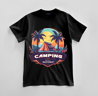 Custom Outdoor Escape Graphic T-shirt Design Unisex Jersey Short Sleeve Tee