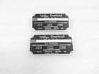 2X DATENSCHILD KOMBI PICKUP ID TAG PASSEND FÜR WILLYS OVERLAND CJ3A CJ3B M38A1