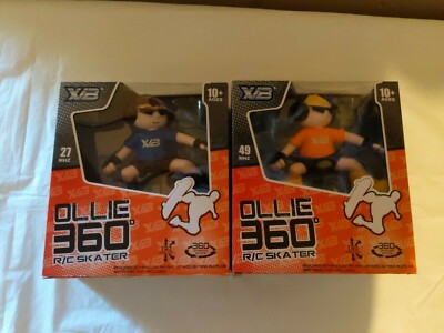 Two OLLIE 360 R/C SPIN ACTION SKATER Skateboarding SKATEBOARDER Boy NEW