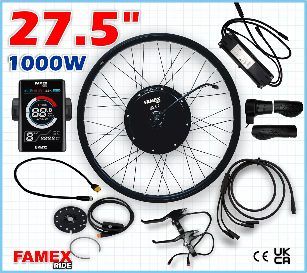 27.5 rear wheel electric bike kit sale
