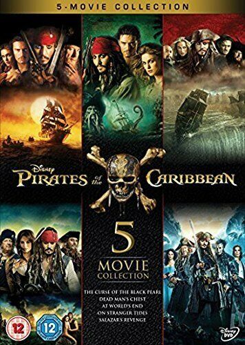 Pirates Of The Caribbean 1-5 Set [ dvd ], Nuevo, dvd, Free - Afbeelding 1 van 1