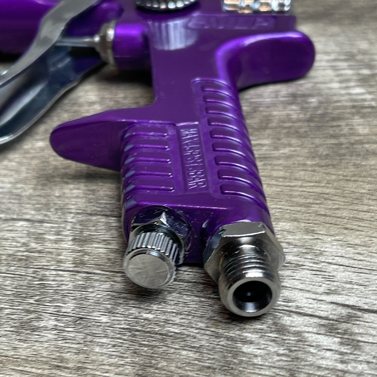 HVLP MAX 43PSI 3BAR Purple Gravity Feed Air Spray Gun Only for